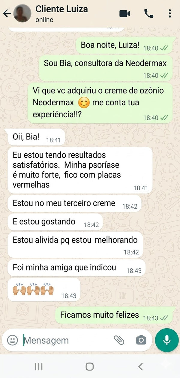 ✔️ resultado positivo após uso